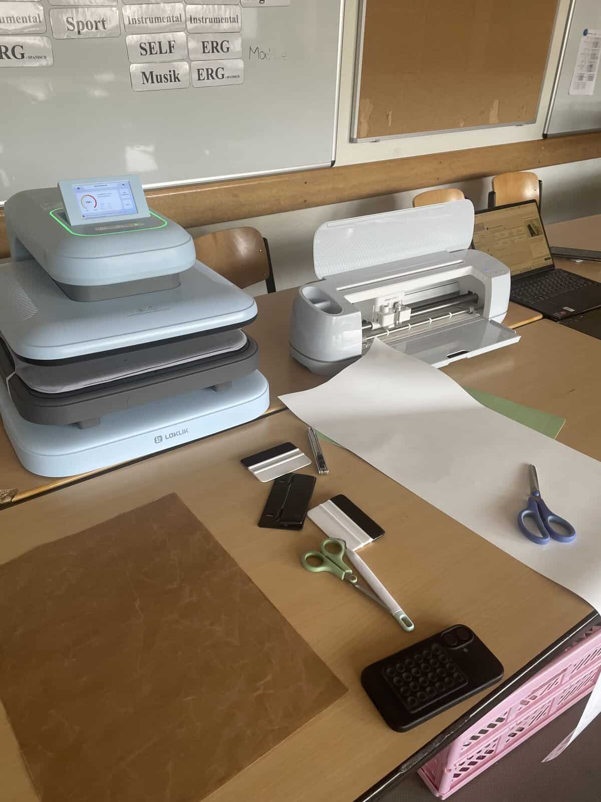 Cricut und Hitzepresse